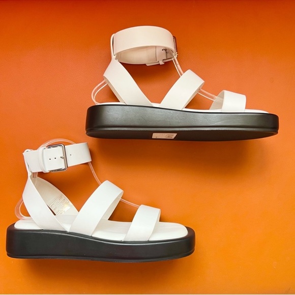 New! BOSS “Scarlet” Chunky Gladiator Leather Platform Sandals - Picture 12 of 13